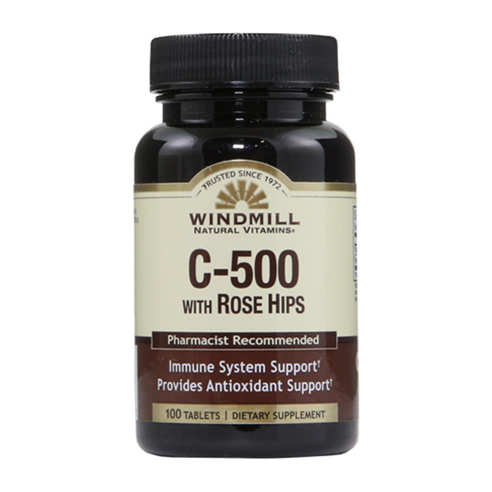 Windmill Natural Vitamin C 500 Mg With Tablets - 100 Ea